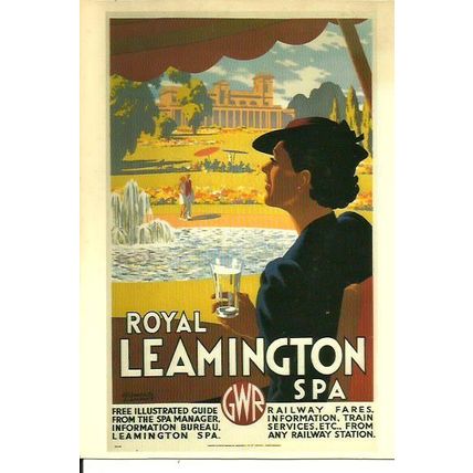 Advertising GWR ROYAL LEAMINGTON SPA Postcard (Avon Anglia/British Rail BRP 5)