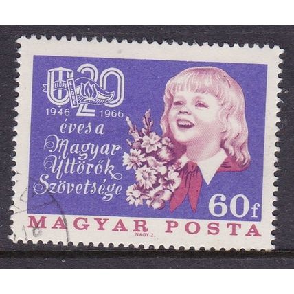 HUNGARY 1966 20th ANNIV PIONEERS MOVEMENT USED SG2203 #1
