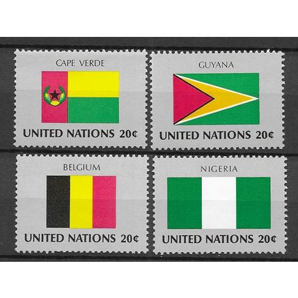 United Nations-New York 1982 Flags- U.N. Members Nations MNH set S.G. 395-398