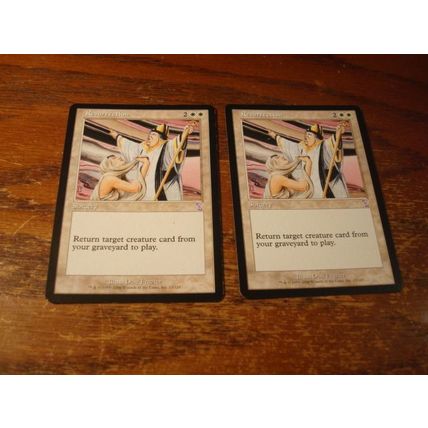 Magic The Gathering, MTG, 2-Cards, 1993-2006, RESURRECTION, nm