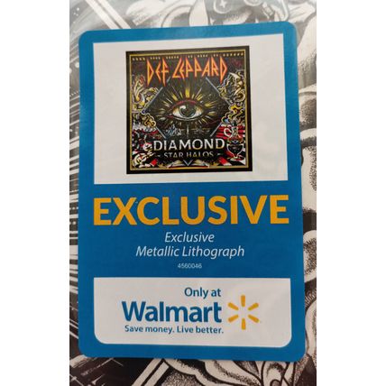 Def Leppard "Diamond Star Halos" Walmart Exclusive Metallic Lithograph Vinyl NEW