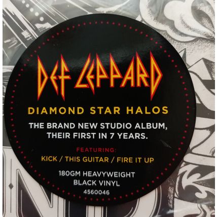 Def Leppard "Diamond Star Halos" Walmart Exclusive Metallic Lithograph Vinyl NEW