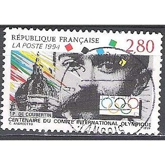 France 1994 Michel 3034 O Cote (2008) 1.00 € Comité International Olympique