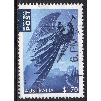 Australia 2016 Christmas - Angel $1.70 International Post Sheet Used