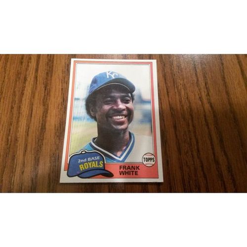 1981 Topps Card # 330 Frank White Excellent (5) Kansas City Royals