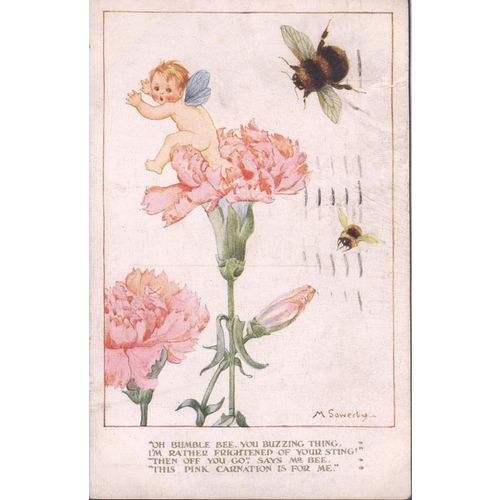 Vintage Humphrey Milford PC c1929 - Oh Bumble Bee You Buzzing Thing...