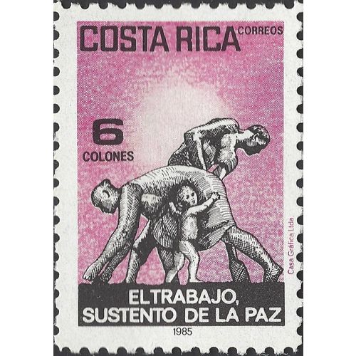 COSTA RICA, Maintaining the Peace, violet 1985, 6col