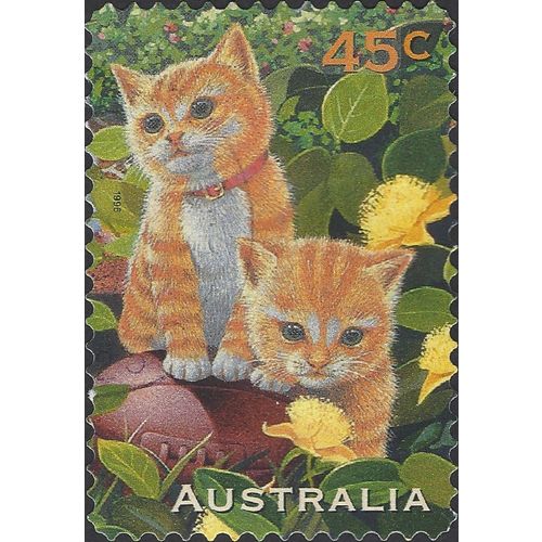 AUSTRALIA, CAT, Ginger (Marmalade) Cats, green 1996, 45c, #3