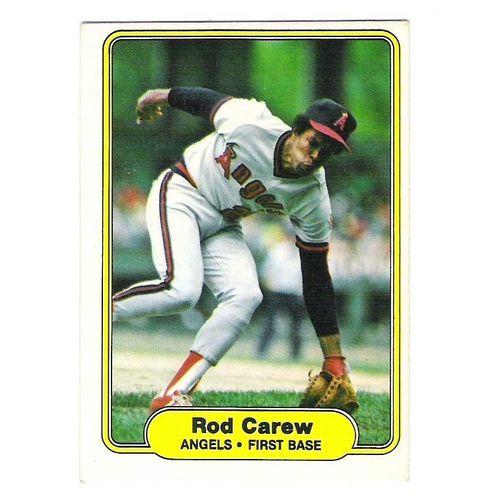 1982 Fleer baseball Rod Carew card #455- NM—HOF-Angels
