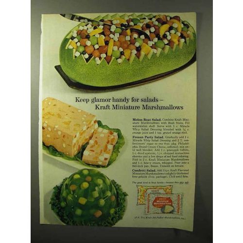1964 Kraft Miniature Marshmallows Ad - Glamor Handy