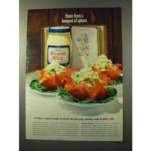 1964 Kraft Miracle Whip Ad - Flavor Bouquet of Spices
