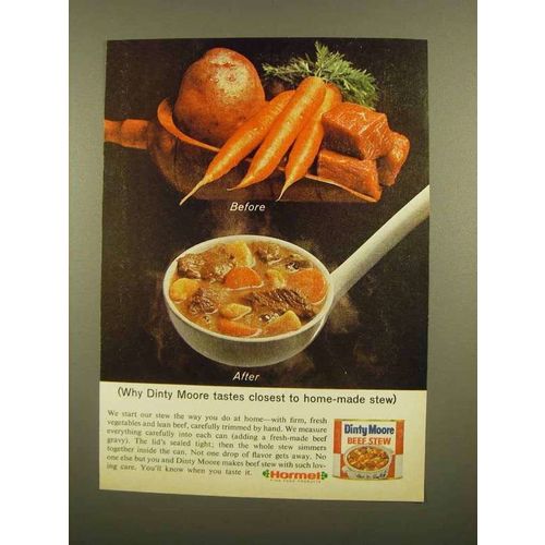 1965 Dinty Moore Beef Stew Ad - Closest to Home-Made