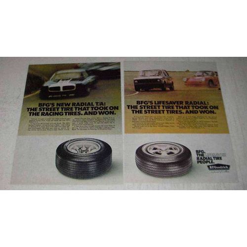 1971 B.F. Goodrich Tire Ad - Byron Morris & Larry Dent