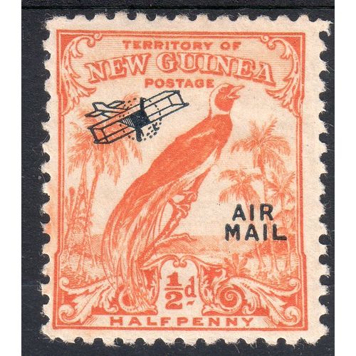 New Guinea Sg163 1/2d Orange Airmail fine m/mint (G99)