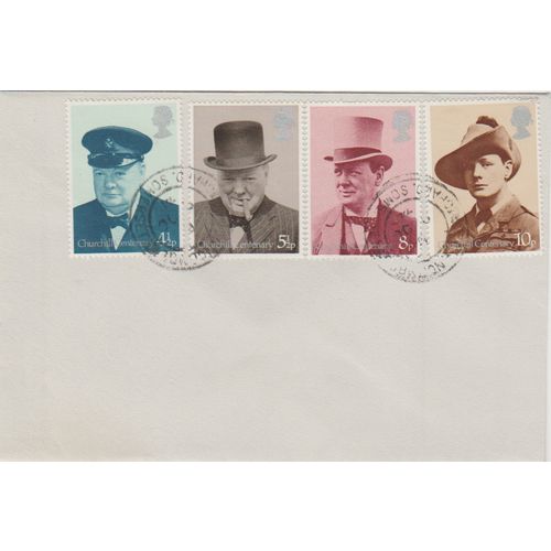 GB 1974 Churchill set FDC Chard Somerset pm see others