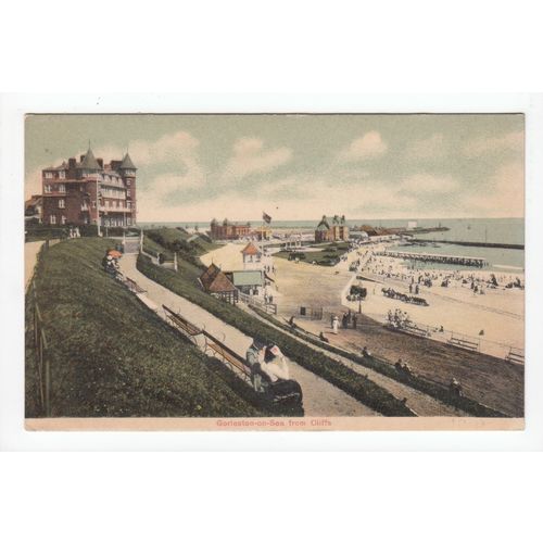 Gorleston-on-Sea from the Cliffs Norfolk Postcard 704