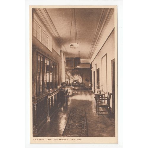 The Hall Bridge House Covalescent Home Dawlish Postcard Devon