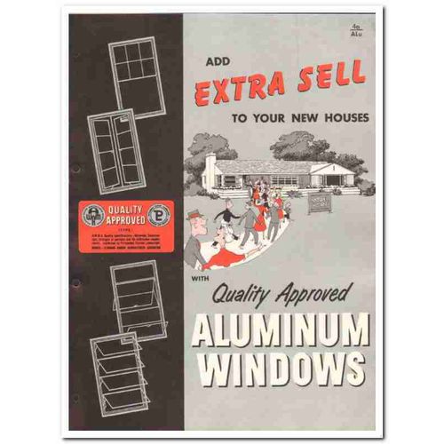 ALUMINUM WINDOW MANUFACTURERS ASSOCIATION 1954 Quality vintage catalog