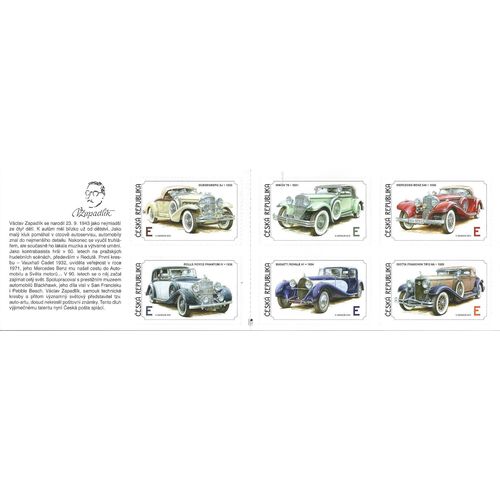 Mi MH 0-168 (**): Vintage Cars: Drawings by Václav Zapadlík, plate position 2
