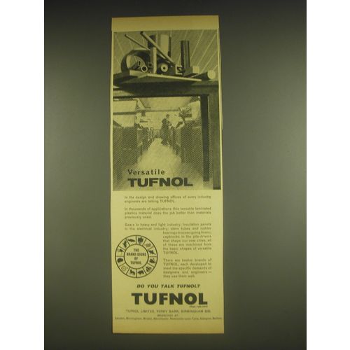 1963 Tufnol Limited Ad - Versatile Tufnol