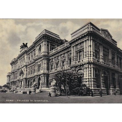 Roma Palazzo Di Giustizia Italy Postcard Unused VGC