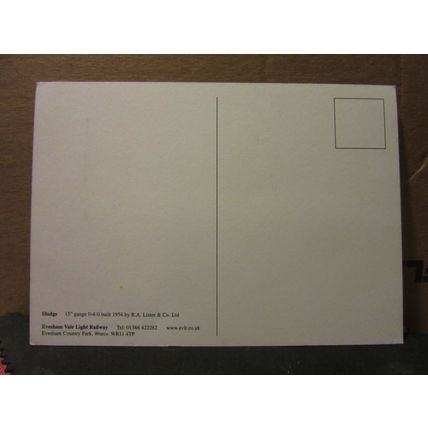 'SLUDGE' unused postcard Evesham Vale Light Railway =