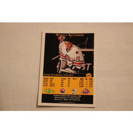 Markus Ketterer 1994 Classic Pro Prospects NO. 167