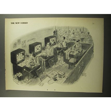 1952 Cartoon by Robert Day - Sports Writers
