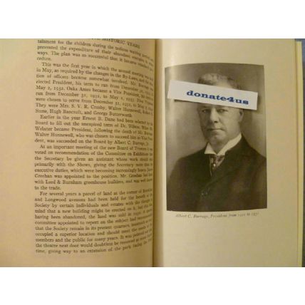 TWENTY-FIVE 25 HISTORIC YEARS MASSACHUSETTS HORTICULTURAL SOCIETY 1929-1954 RARE