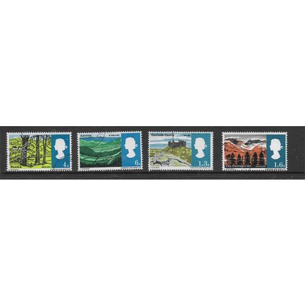 GREAT BRITAIN 1966 LANDSCAPES SG 689 / 692 SET 4 VALS FINE USED#3