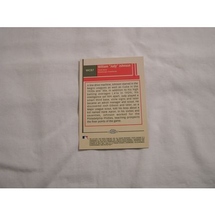 William "Judy" Johnson 2001Topps ChromeHall of Famers WHAT COULD'VE BEEN NO.WCB7