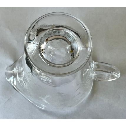 Etched Crystal Footed Creamer Fostoria - excellent condition Vintage