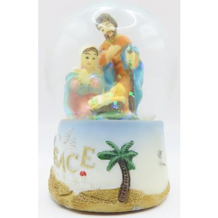 Miniature Nativity Snow Globe Peace Glass 6 CM Gift Christmas Holiday Decoration