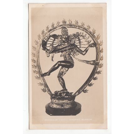 Lord of the Dance Shiva Nataraja Postcard Madras Museum India