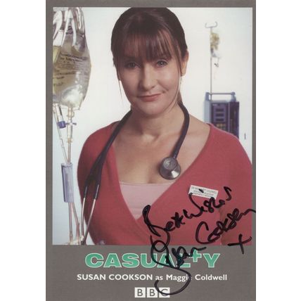 Susan Cookson as Maggie Coldwell Casualty Rare Hand Signed Cast Photo