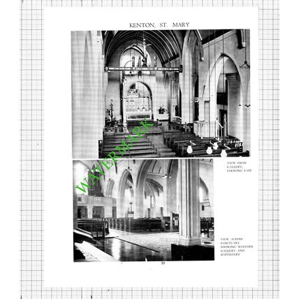 St Mary's Church Kenton J Harold Gibbons - c.1947 Article