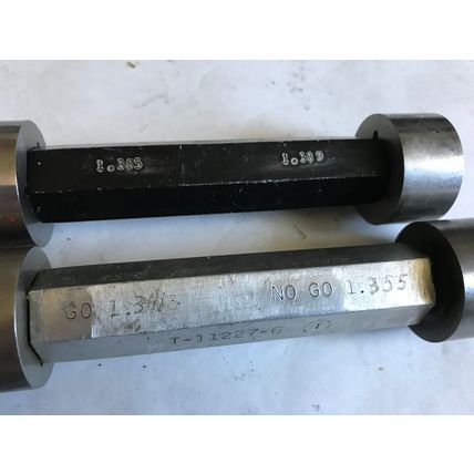 lot 3 THE PIPE MACHINERY GO NO GO PLUG GAGE 1.341 1.355 1.385 1.389 1.370 ,AD