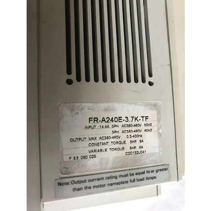 Mitsubish FR-A240E-3.7K-TF,Freqrol-A200,460V 5HP Inverter AC Drive 400V CLASS,AJ