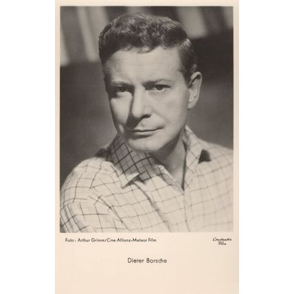 Dieter Borsche German Film Actor 1950s Real Photo Postcard