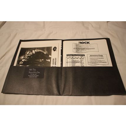 Suzy Saxon & the Anglos Brat Promo Press Kit with Black & White Picture