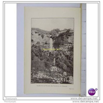 VALEE DE LA VOLANE (FAUTEUIL DU DIABLE), CEVENNES, Book Illustration, c1907