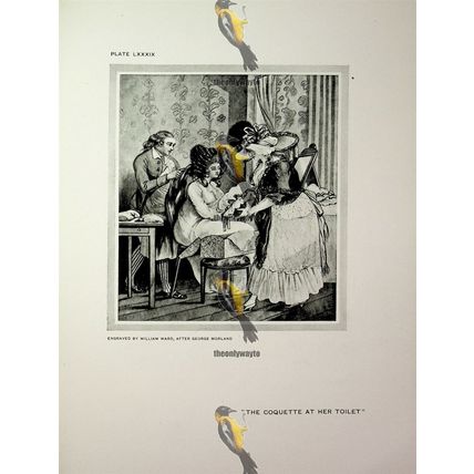 Coquette At Her Toilet & Compassionate Children, Book Illustration (Print), 1910