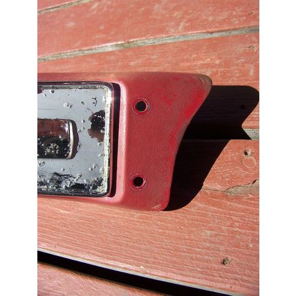 1965 Plymouth Barracuda Red Floor Shift Automatic Console OEM 2581206 2581226