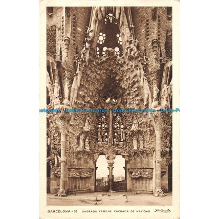 R053409 Barcelona. Sagrada Familia. Fachada de Navidad