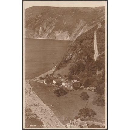 Countisbury Hill, Lynmouth, Devon, 1930 - Frith's RP Postcard