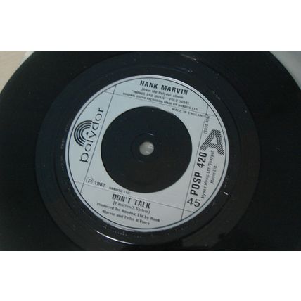 A4-HANK MARVIN-DON’T TALK–UK 7" SINGLE-1982-NM-THE SHADOWS Hank Marvin ‎