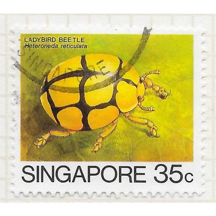 SINGAPORE 1985 INSECTS LADYBIRD BEETLE 30c USED