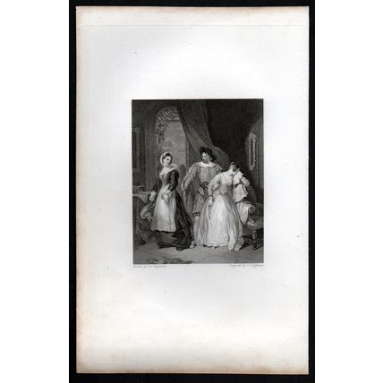 DOROTHEA 1839 Francis Engleheart - Francis Philip Stephanoff ANTIQUE ENGRAVING