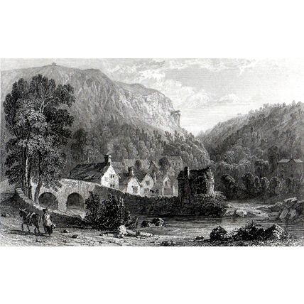 LINMOUTH, NORTH DEVON 1832 Joseph Clayton Bentley - Thomas Allom ENGRAVING