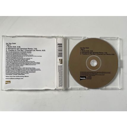 IAN VAN DAHL - WILL I (UK AUDIO CD SINGLE, 2001)